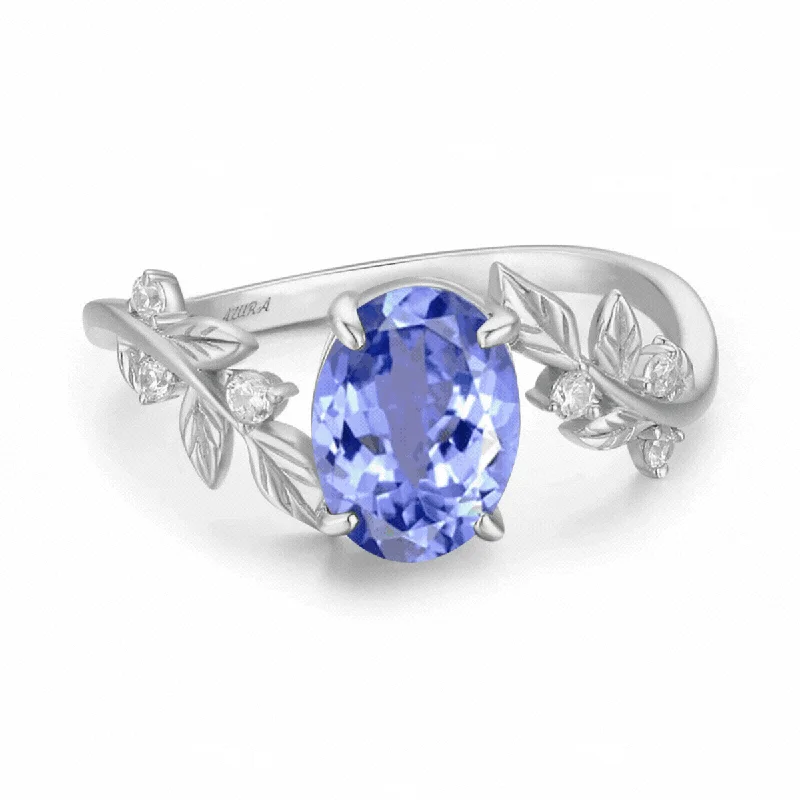 women’s vintage ring-Build Your Own: Between the Leaf Oval Cut Ring©