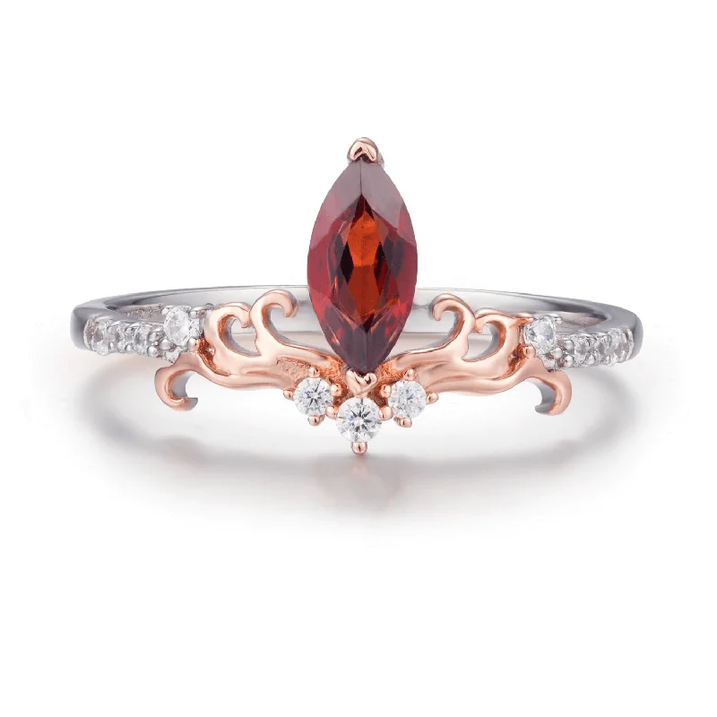 women’s gemstone statement ring-Fire Ring