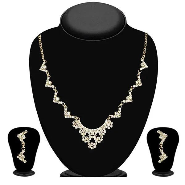 women’s zodiac necklace-Eugenia Austrian Stone Gold Plated Necklace Set - 1104309