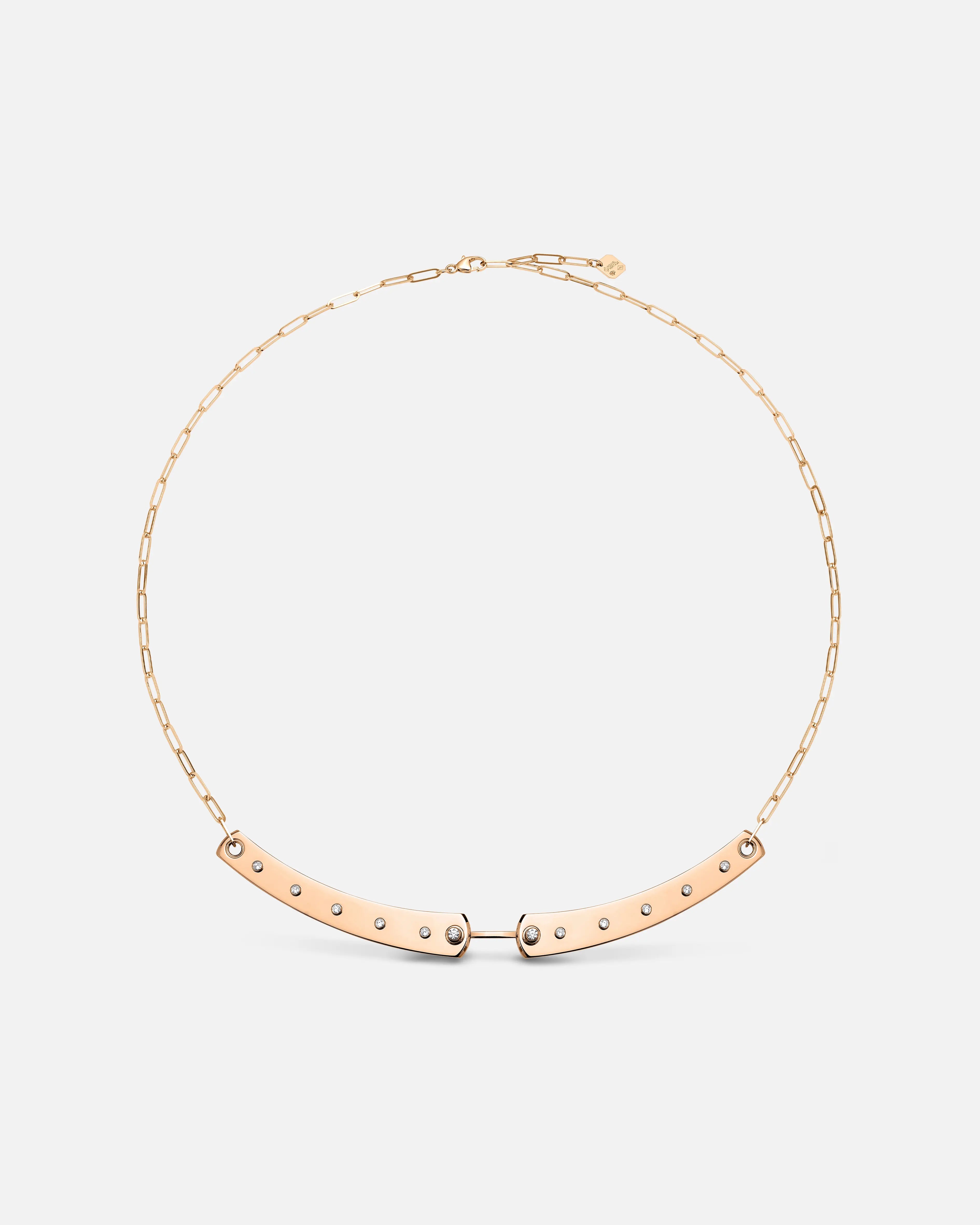 women’s luxurious necklace-Brunch in NY Mood Necklace in Rose Gold