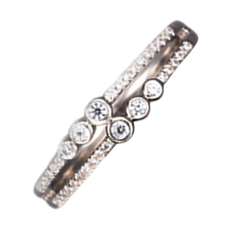 14K White Gold Diamond Ring