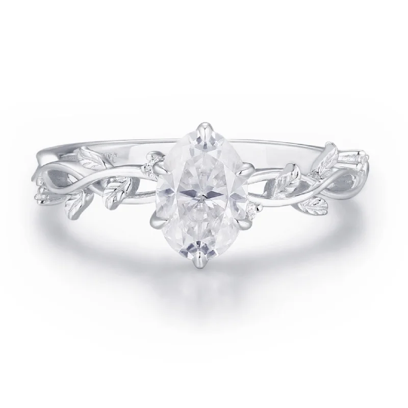 women’s diamond ring-Everlasting Oval Cut Moissanite Ring©