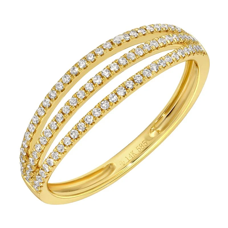 Spectacular Diamond Ring in Yellow Gold