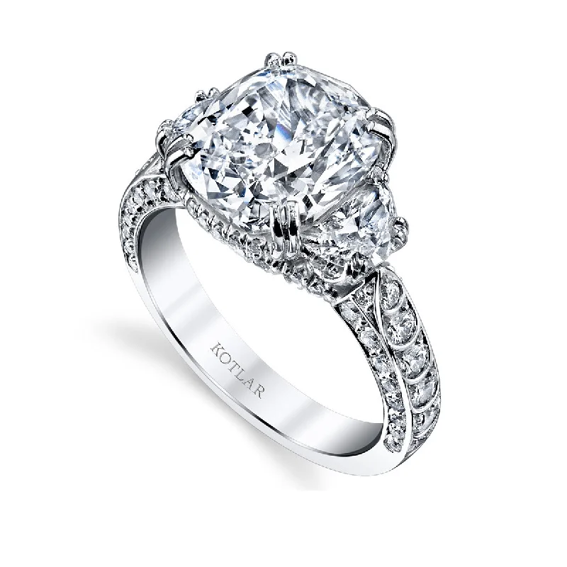 Artisan Pave Scallop Diamond Ring