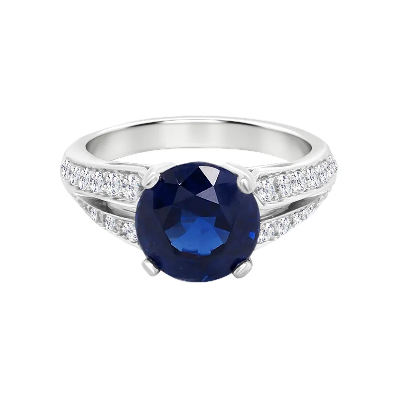 Sapphire and Diamond Ring