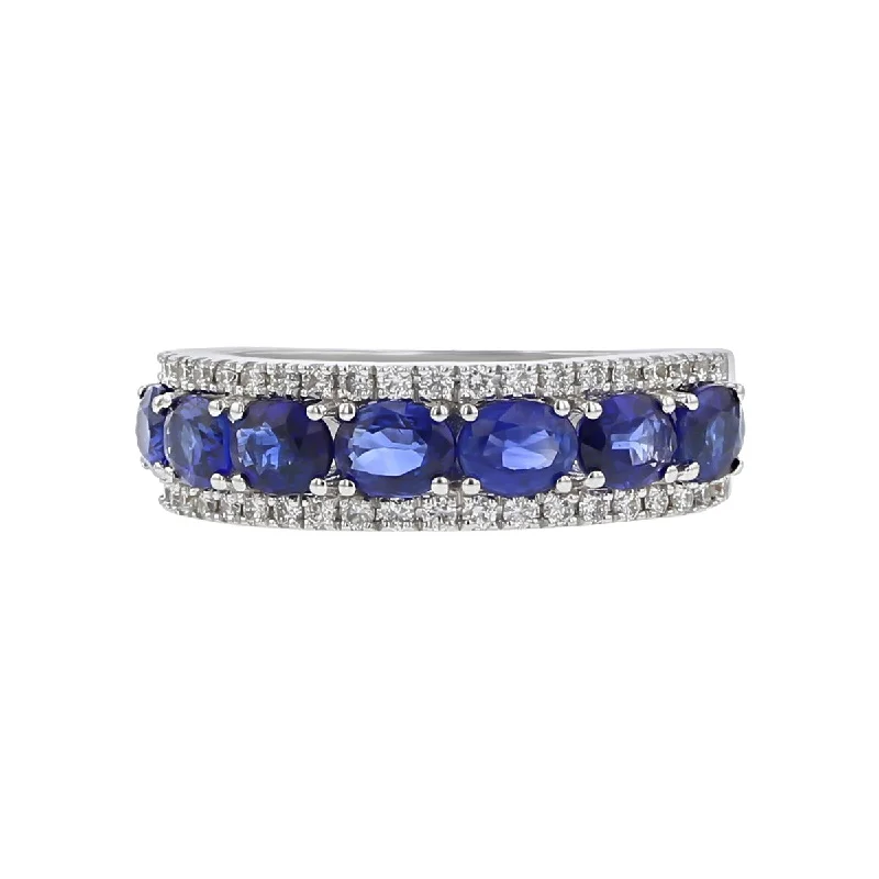 Salavetti 18K Gold Sapphire and Diamond Ring