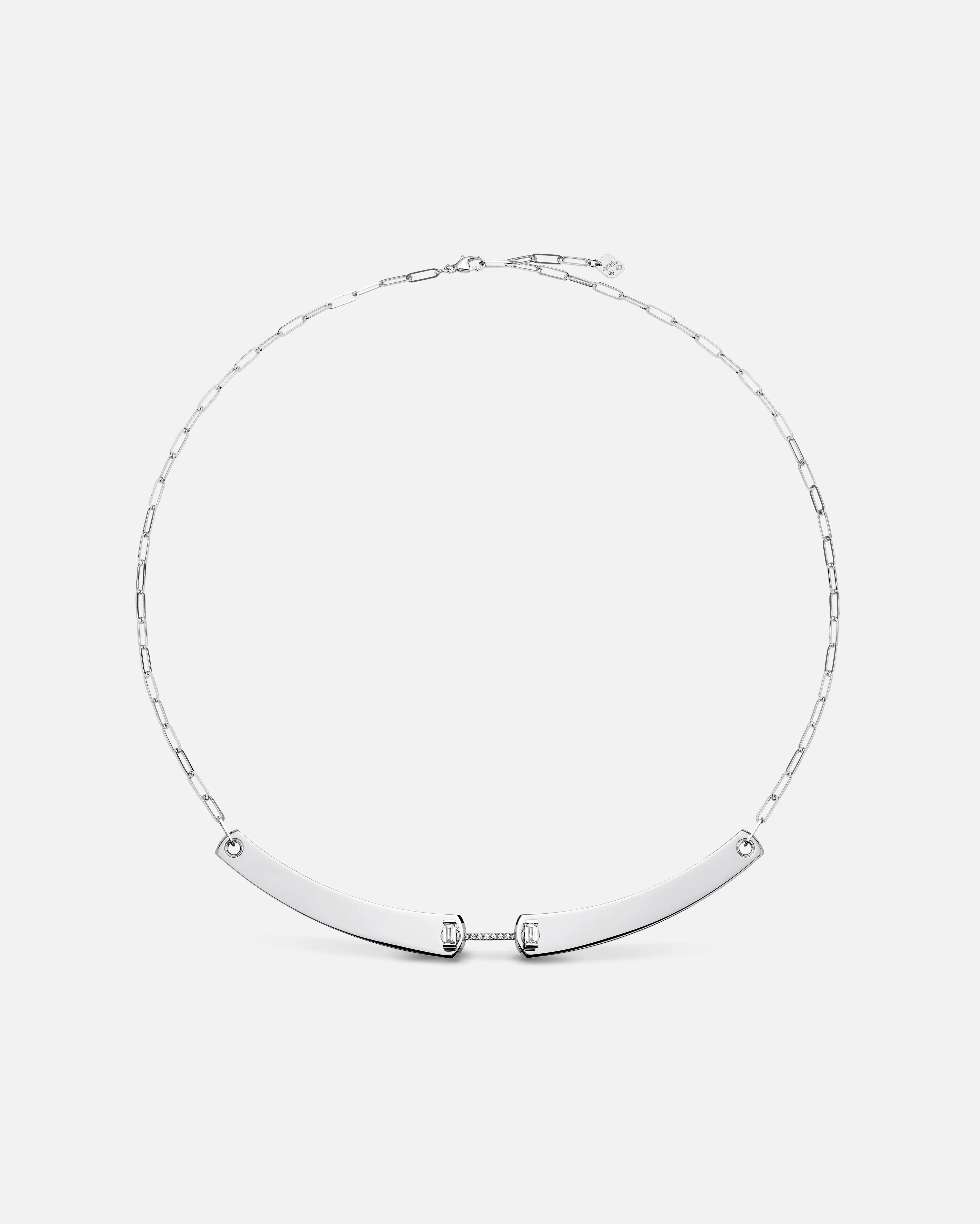 women’s pearl necklace-Dinner Date Mood Necklace in White Gold