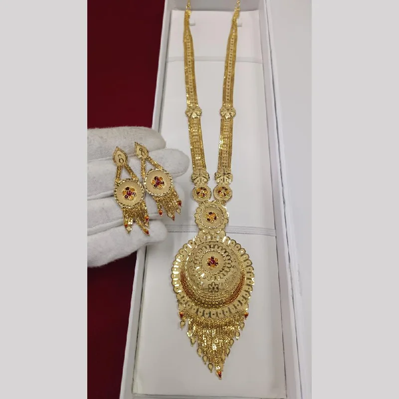 women’s dainty necklace-Pari Art Jewellery Forming Long Necklace Set