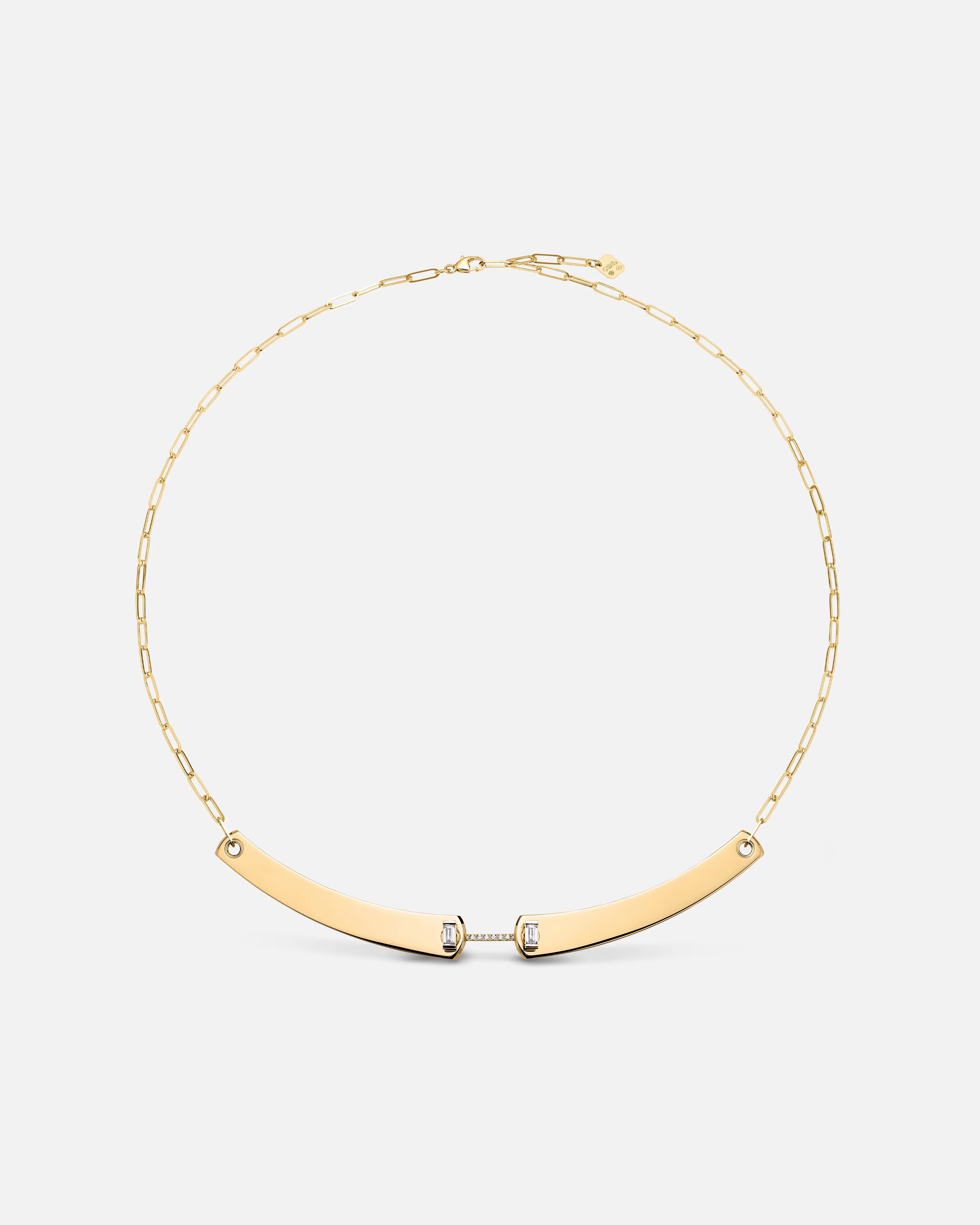 women’s infinity chain necklace-Dinner Date Mood Necklace in Yellow Gold