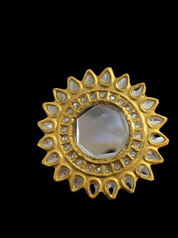 women’s multi-stone ring-DJR60 Khushboo large arsi ring ( READY TO SHIP )