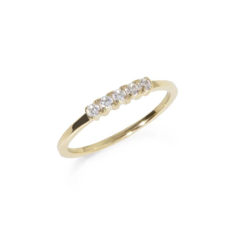 women’s zirconia ring-Rising star ring