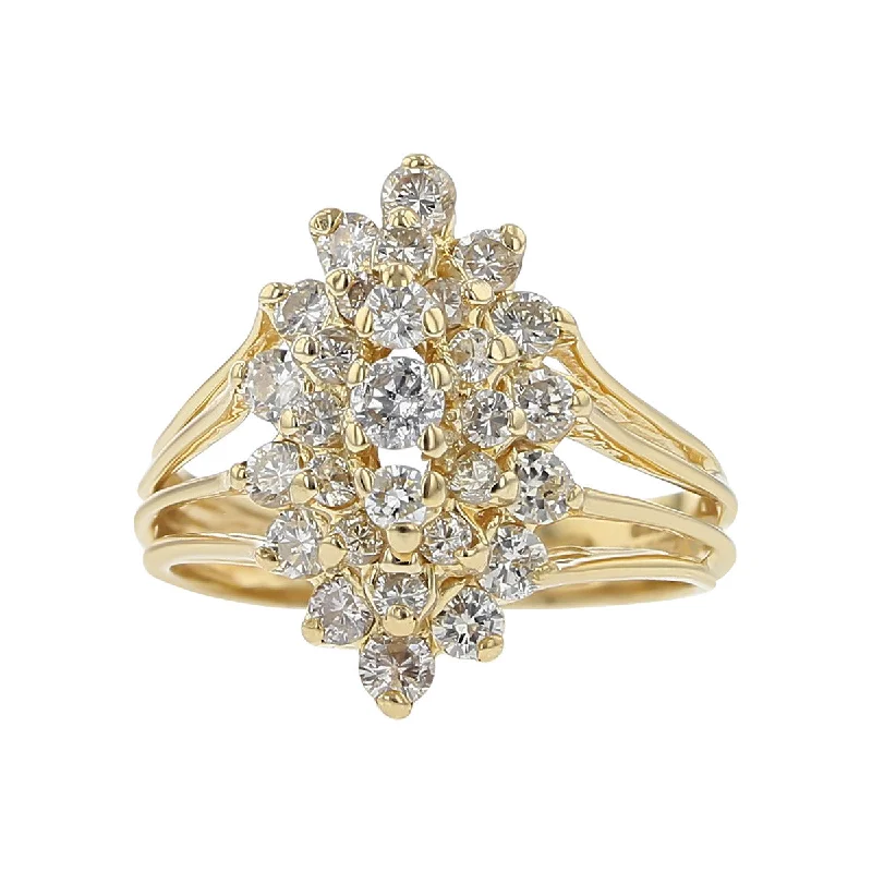 14K Yellow Gold  1.15-carat Diamond Ring c. 1970