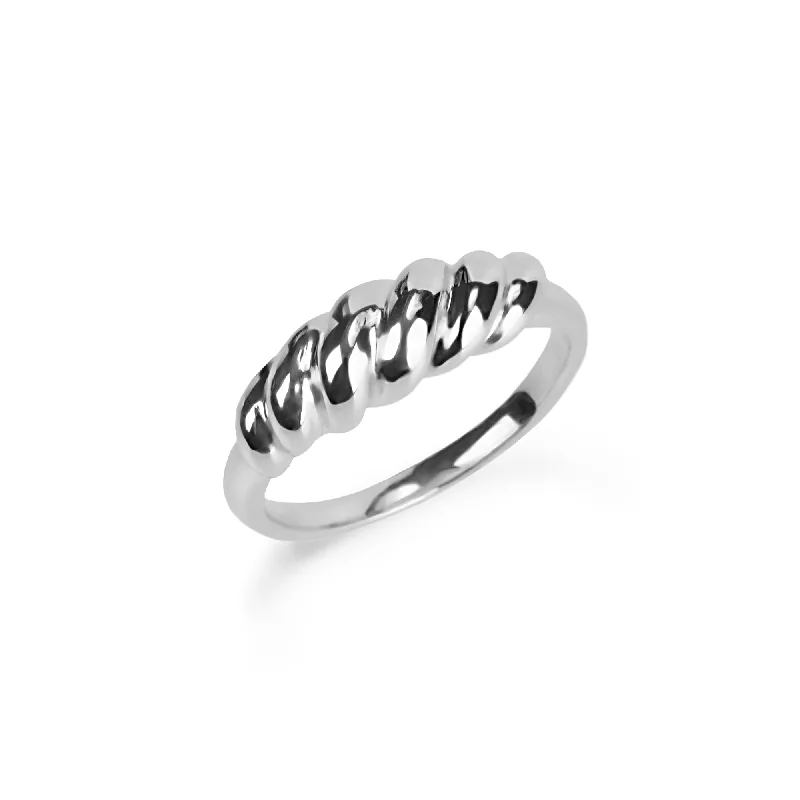 women’s heirloom ring-Croissant ring