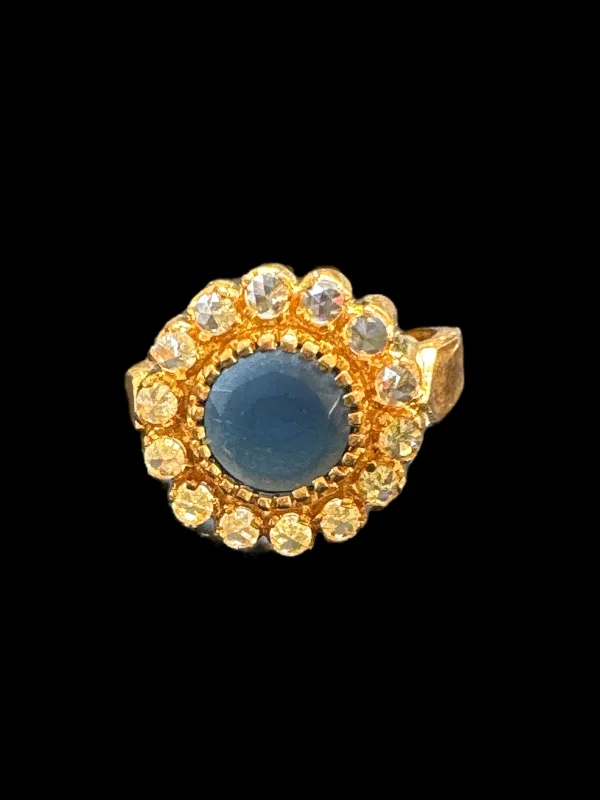 women’s gemstone statement ring-Nizami ring - blue   ( SHIPS IN 3 WEEKS )