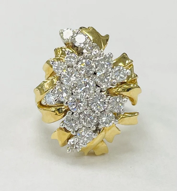 Dazzling 2CTW Estate Cocktail Diamond Ring