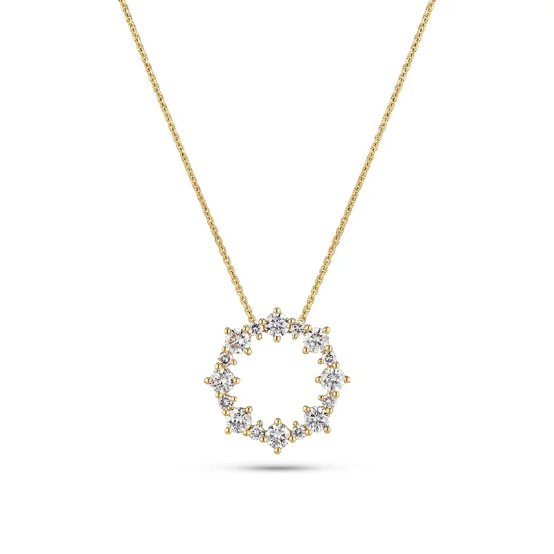 women’s platinum necklace-Necklace Brina - with lab-grown diamonds