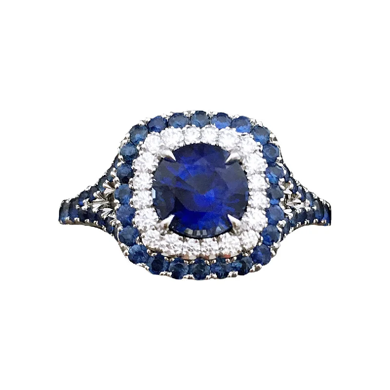 Sapphire and Diamond Ring