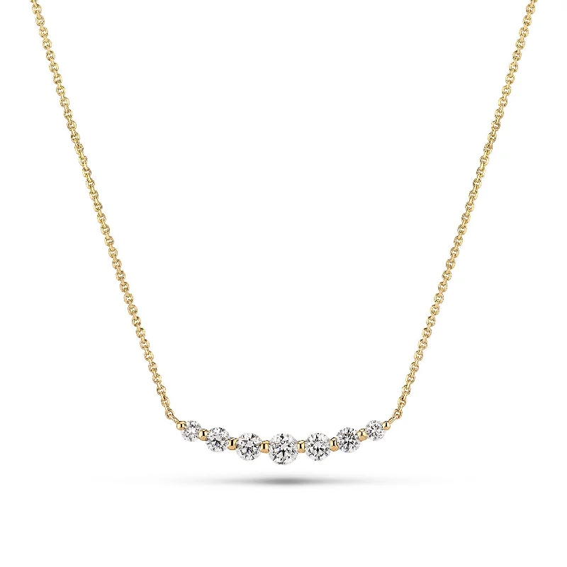 women’s birthstone pendant necklace-Necklace Tiara - with lab-grown diamonds