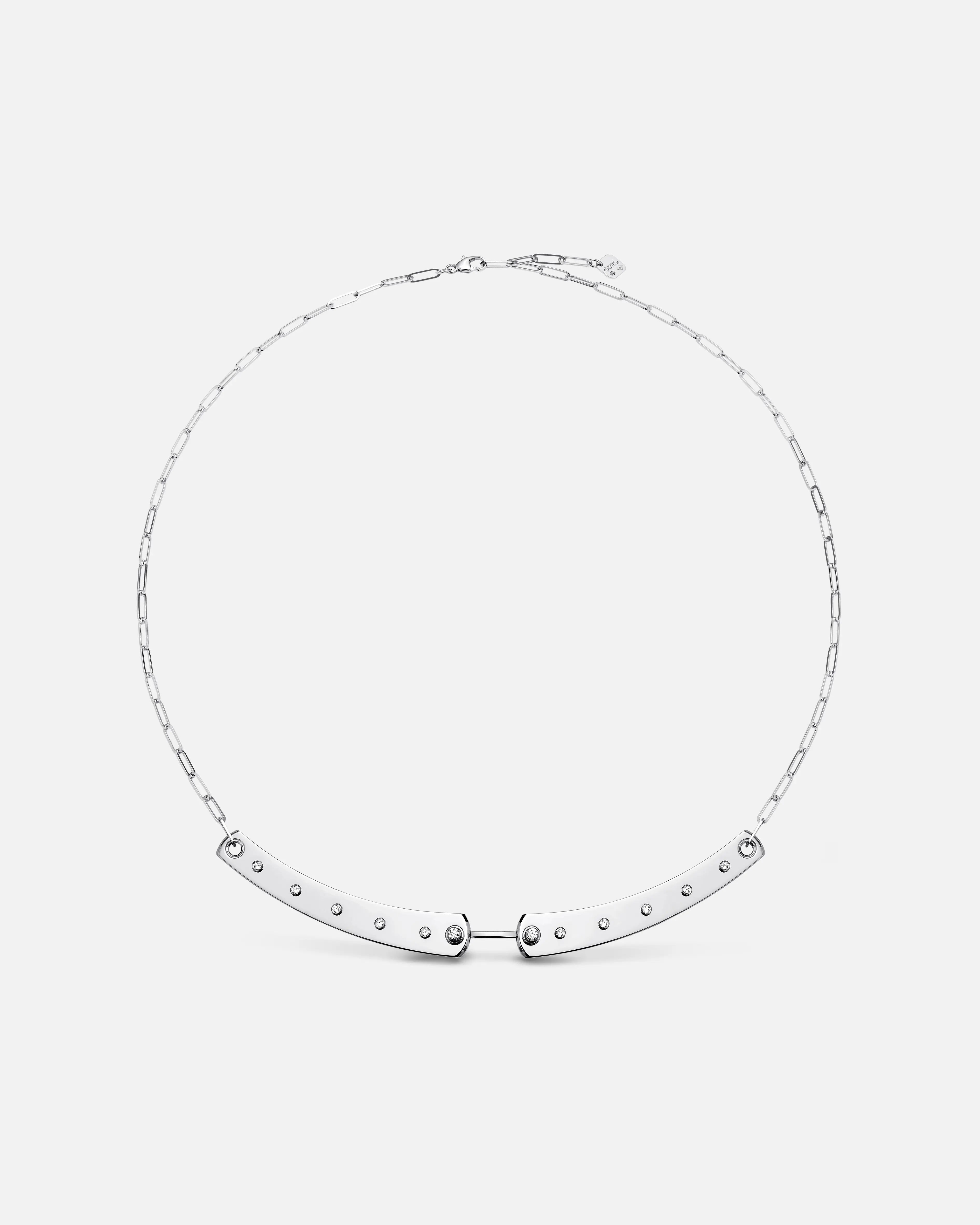 women’s sapphire necklace-Brunch in NY Mood Necklace in White Gold