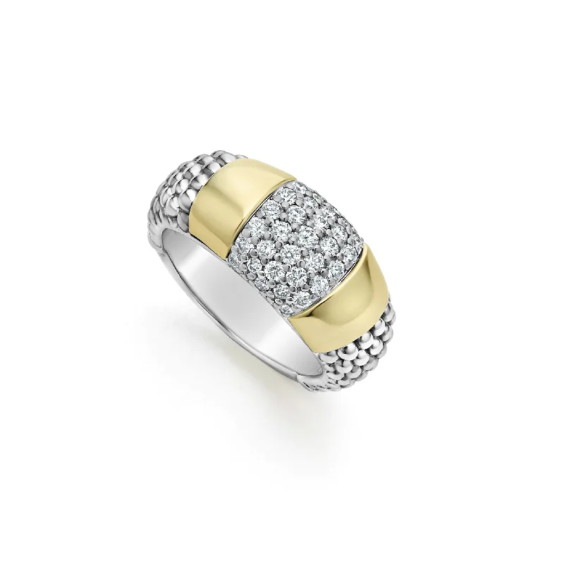 Gold Station Diamond Ring (Size 6)