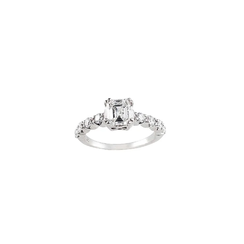 Asscher Cut Diamond Ring