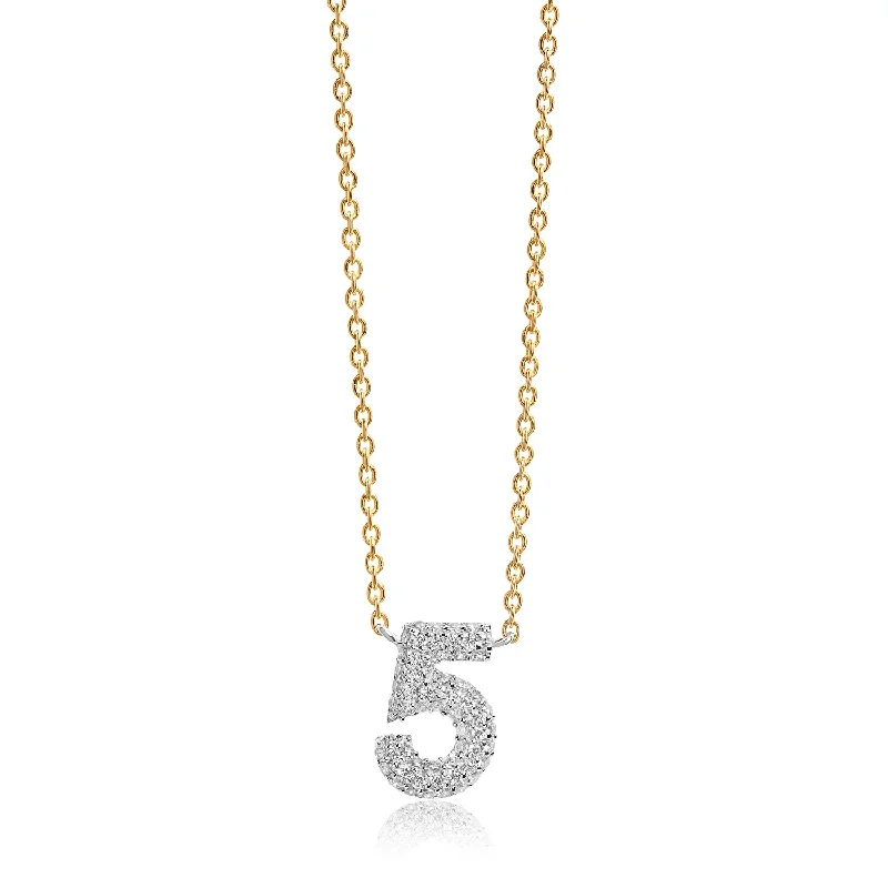 women’s eternity necklace-Necklace Novoli Cinque