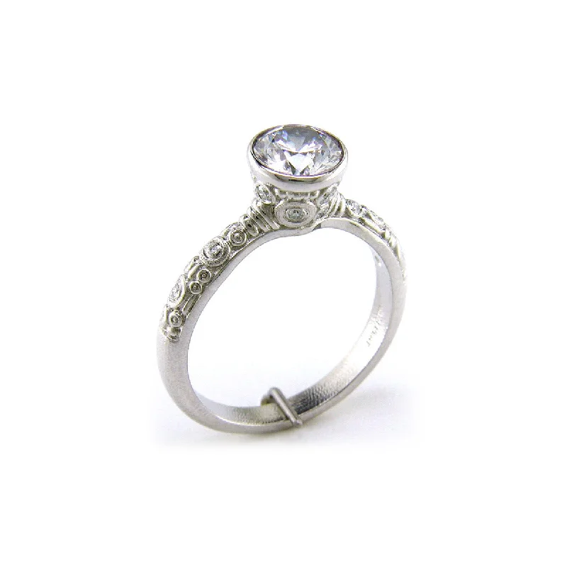 Platinum Martini Diamond Ring Setting