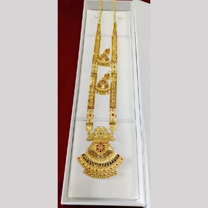 women’s stacked necklace-Pari Art Jewellery Forming Long Necklace Set