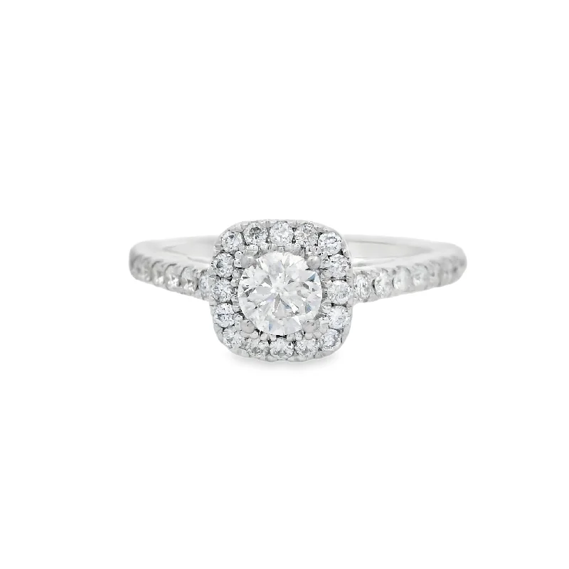 Vera Wang Cushion Halo Diamond Ring