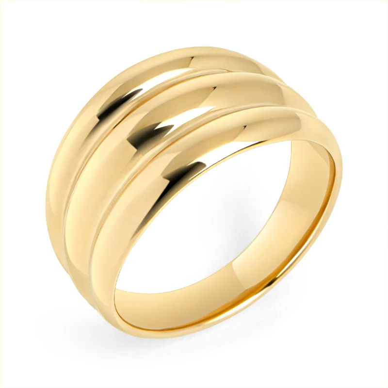 women’s gold ring-Dune Ring