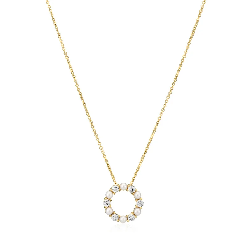 women’s double-layered necklace-Necklace Biella Perla