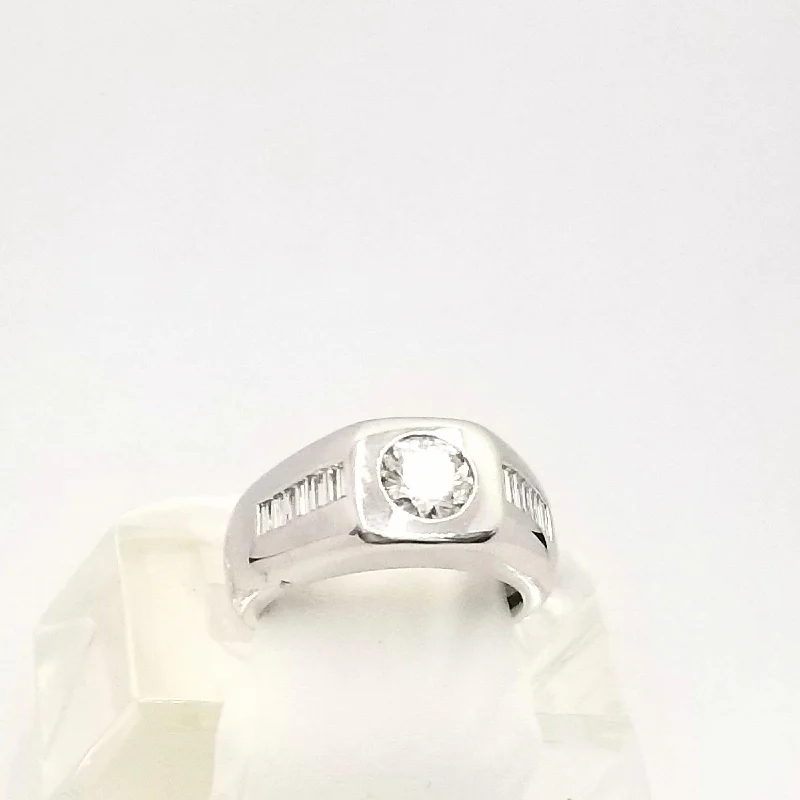 Platinum Men's Diamond Ring