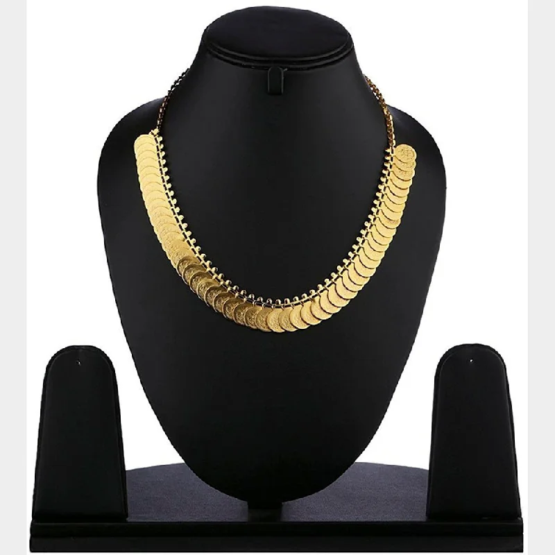 women’s layered gold necklace-Maritna Jewels Gold Plated Pack Of 6 Necklace Set