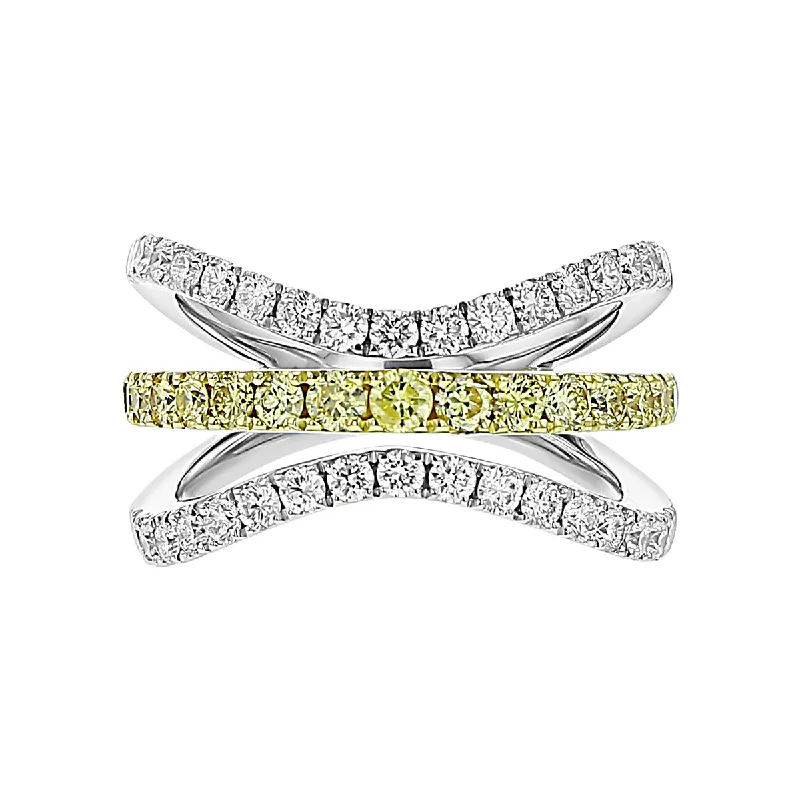 Three Row Diamond Ring