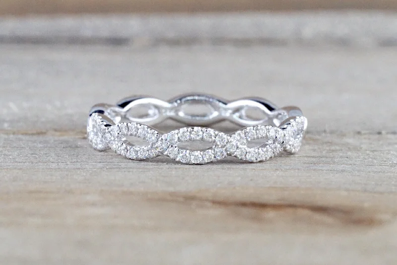 Infinity Forever Eternity Crossover Diamond Ring ASPBR010052