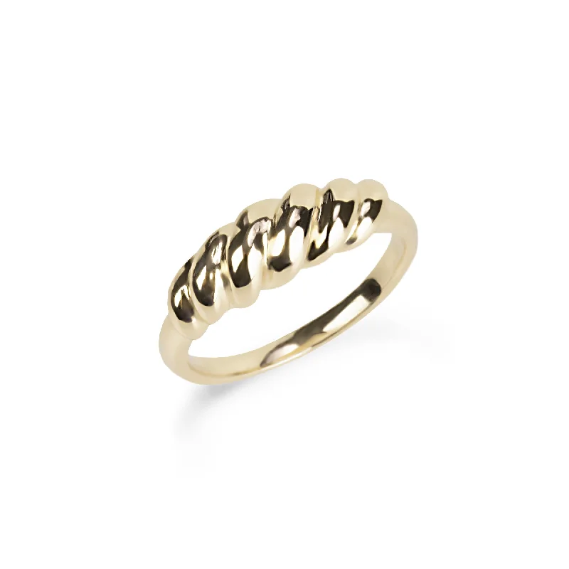 women’s designer ring-Croissant ring