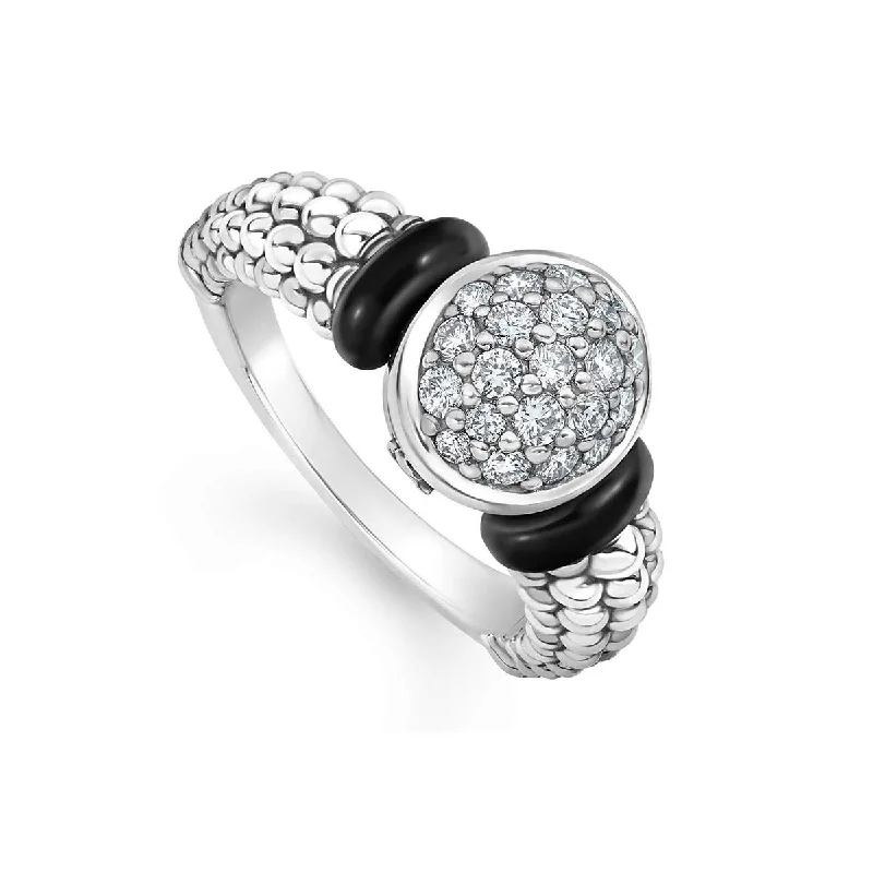 Black Caviar Diamond Ring