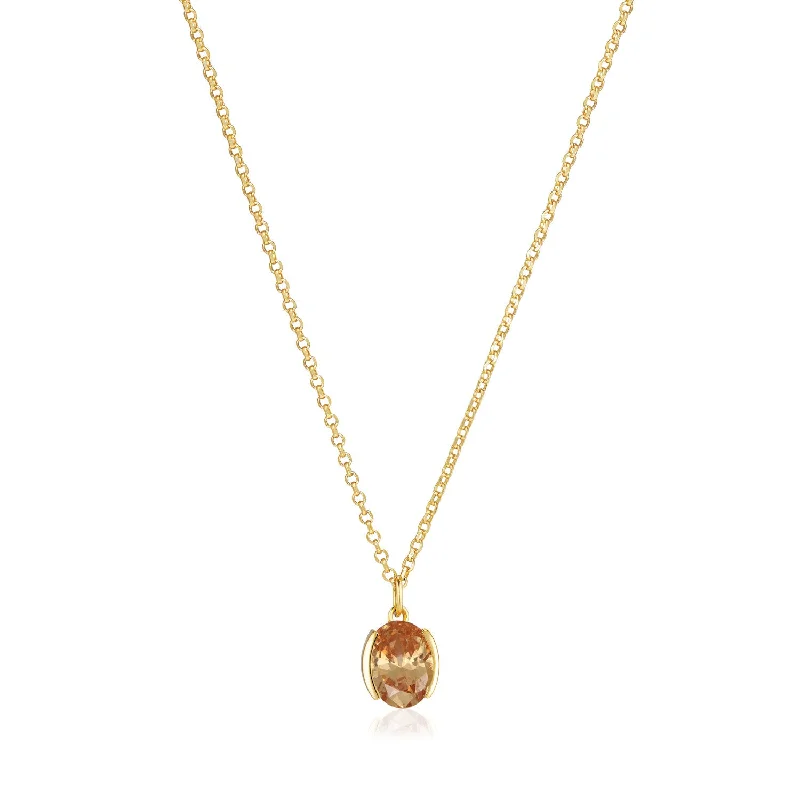 women’s designer gold necklace-Necklace Ellisse Carezza