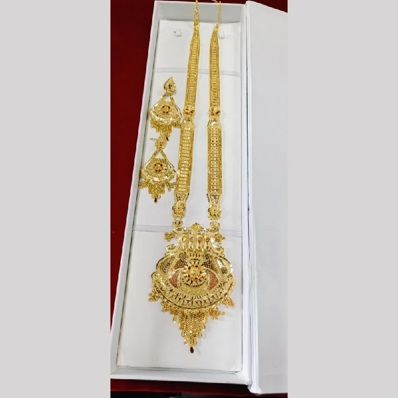 women’s snake chain necklace-Pari Art Jewellery Forming Long Necklace Set